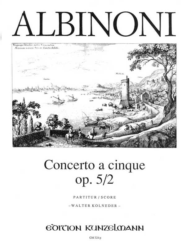Concerto a cinque F-Dur op.5,2&nbsp;&nbsp;für Violine und Streichorchester&nbsp;&nbsp;Partitur