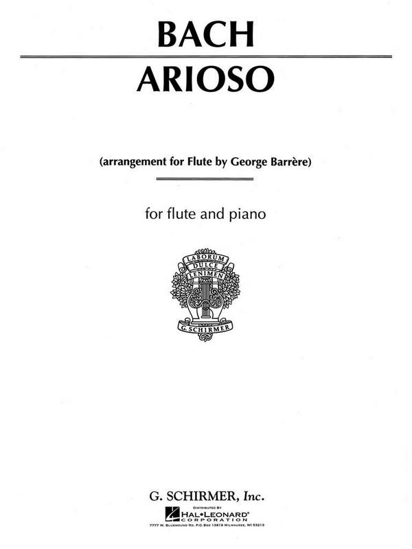 Arioso for flute and piano&nbsp;&nbsp;&nbsp;&nbsp;