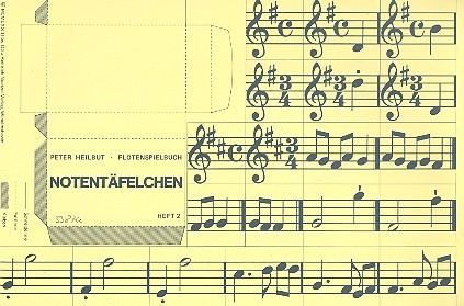 Notentäfelchen zum  Flötenspielbuch Band 2  