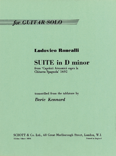 Suite d minor&nbsp;&nbsp;for guitar&nbsp;&nbsp;