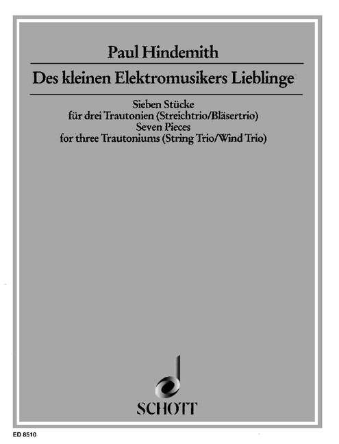 Des kleinen Elektromusikers Lieblinge  für Streichtrio / Bläsertrio  Partitur und Stimmen