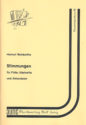 Stimmungen für Flöte, Klarinette  und Akkordeon (1981)  Partitur und 3 Stimmen