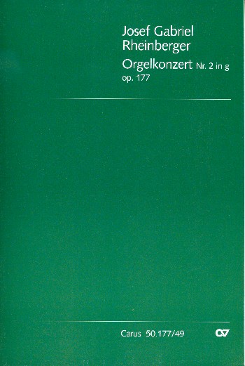 Konzert g-Moll Nr.2 op.177&nbsp;&nbsp;für Orgel und Orchester&nbsp;&nbsp;Orgel