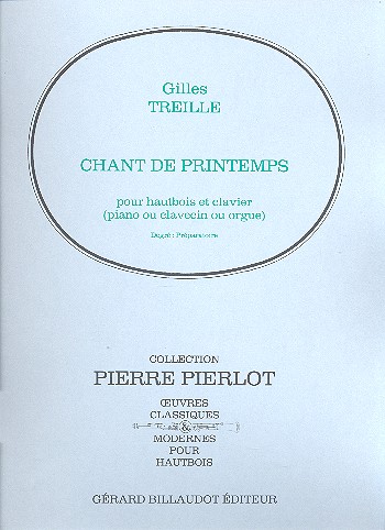 Chant de Printemps pour hautbois et clavier&nbsp;&nbsp;(piano ou clavecin ou orgue)&nbsp;&nbsp;