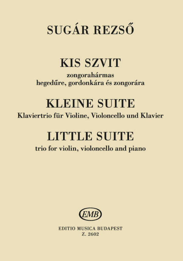 Kleine Suite&nbsp;&nbsp;für Klaviertrio&nbsp;&nbsp;