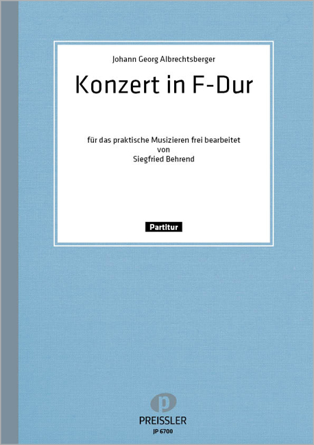 Konzert F-Dur für Maultrommel,  Gitarre und Streichorchester  Partitur