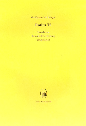 Wohl dem dem die Übertretung  vergeben ist für gem Chor,  2 Violinen und Bc,   Partitur