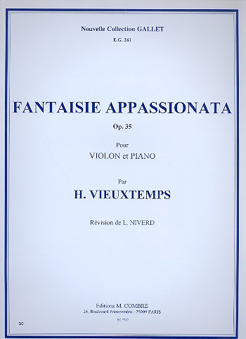 Fantaisie appassionata op.35&nbsp;&nbsp;pour violon et piano&nbsp;&nbsp;