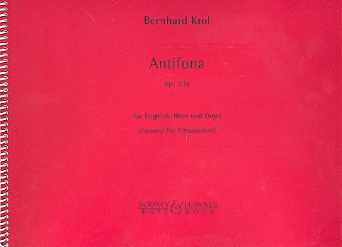 Antifona op.53  für Englischhorn und Orgel  für Altsaxophon und Orgel