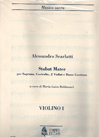 Stabat mater&nbsp;&nbsp;per soprano, contralto 2 violini e bc&nbsp;&nbsp;set of parts (2-2-0-1-1)
