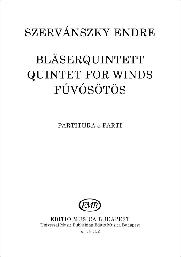 Quintett Nr.1 für Flöte, Oboe,  Horn, Klarinette und Fagott  Partitur und Stimmen