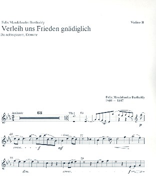 Verleih uns Frieden gnädiglich&nbsp;&nbsp;Choralkantate für Chor und Orchester&nbsp;&nbsp;Violine 2