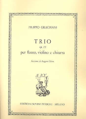 Trio op.13  für Flöte, Violine und Gitarre  Partitur und Stimmen