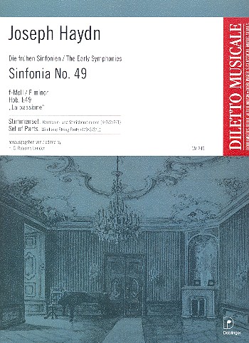 Sinfonie f-Moll Nr.49 Hob.I:49&nbsp;&nbsp;für Orchester,   Stimmenset&nbsp;&nbsp;(Harmonie und 4-3-2-2-1)