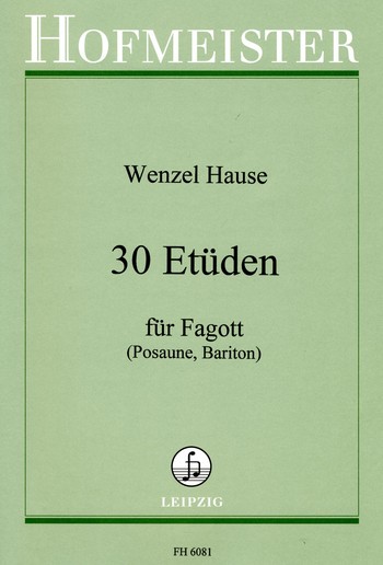 30 Etüden  für Fagott (Posaune, Bariton)  
