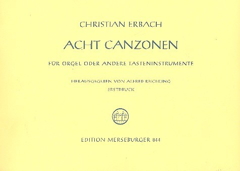 8 Canzonen   für Orgel oder andere Tasteninstrumente  