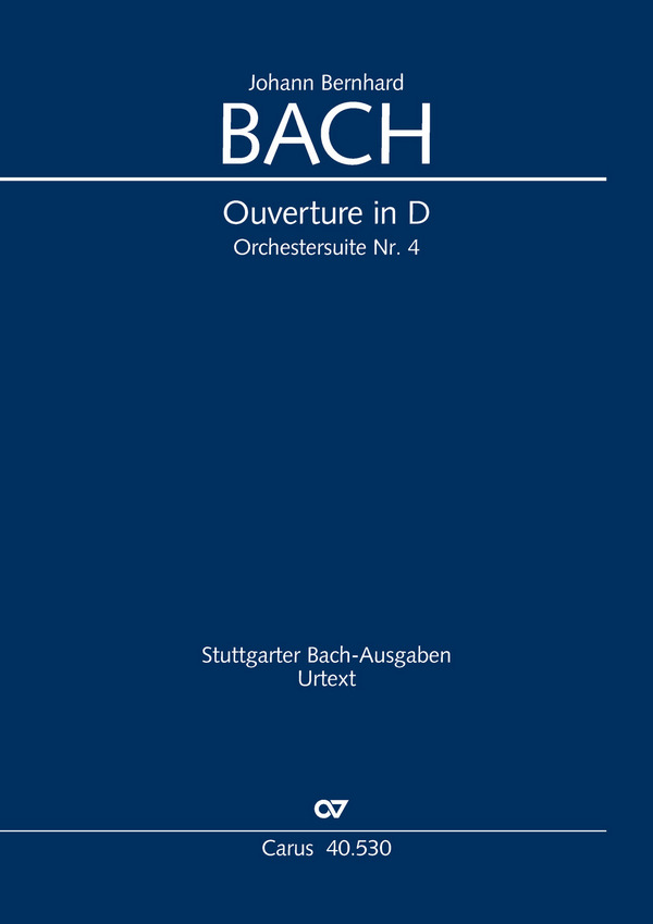Ouvertüre D-Dur aus der Orchestersuite&nbsp;&nbsp;Nr.4 für Streicher und Bc&nbsp;&nbsp;Partitur