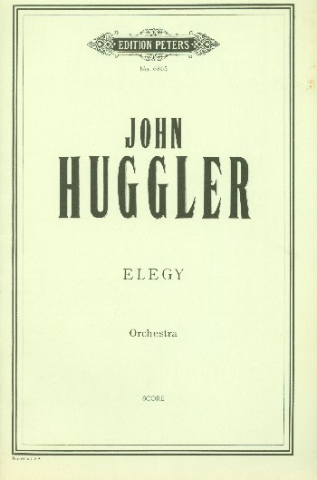 Elegy&nbsp;&nbsp;for orchestra&nbsp;&nbsp;Score