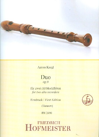 Duo op.9  für 2 Altblockflöten  Spielpartitur