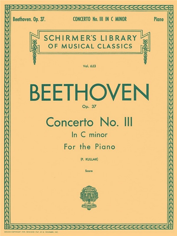 Concerto in c Minor no.3 op.37&nbsp;&nbsp;for piano and orchestra&nbsp;&nbsp;for 2 pianos