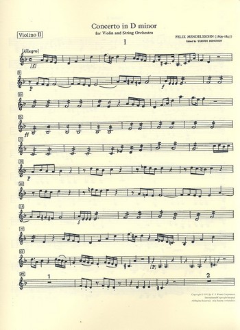 Felix Mendelssohn-Bartholdy - Konzert d-Moll