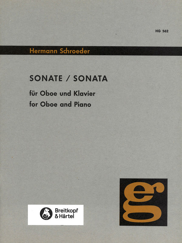 Sonate&nbsp;&nbsp;für Oboe und Klavier&nbsp;&nbsp;