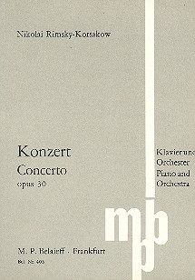 Konzert op.30&nbsp;&nbsp;für Klavier und Orchester&nbsp;&nbsp;Studienpartitur