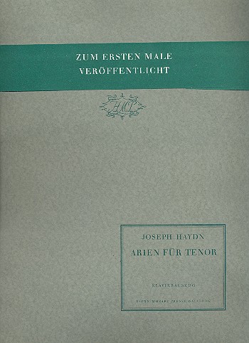 4 Arien  für Tenor und Klavier (it)  