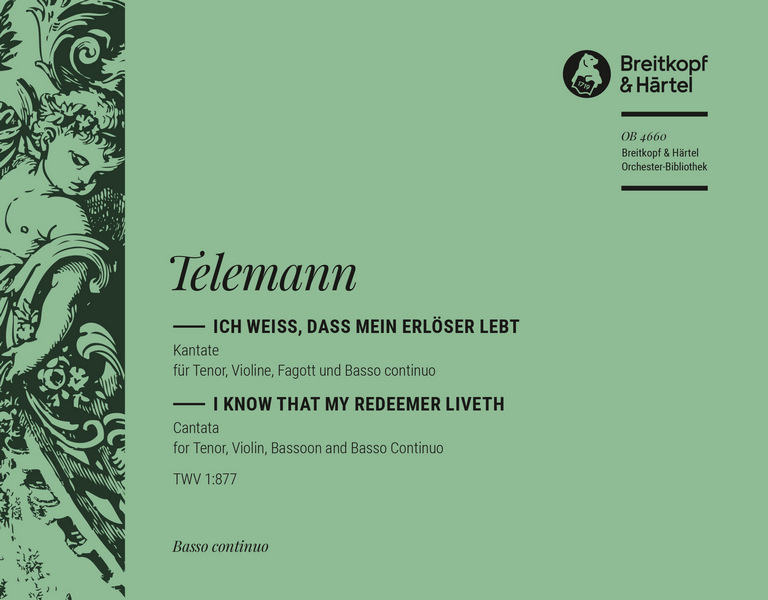 Ich weiss dass mein Erlöser lebt&nbsp;&nbsp;Kantate Nr.160 BWV160&nbsp;&nbsp;Orgel