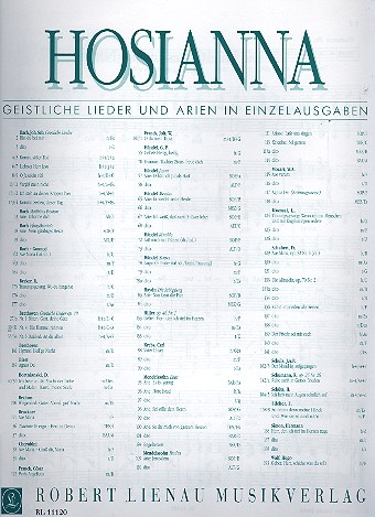 Die Ehre Gottes aus der Natur  für hohe Singstimme und Klavier  