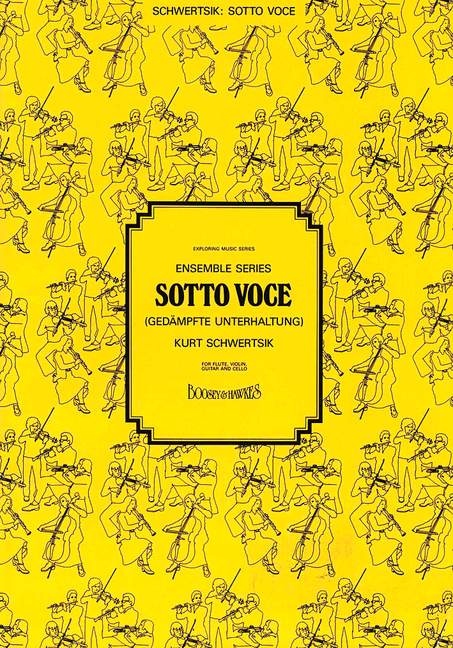 Sotto voce op. 39  für Flöte, Violine, Gitarre und Violoncello  Partitur und Stimmen