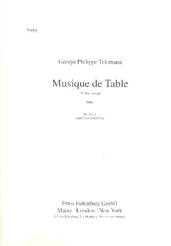 Tafelmusik Suite (Produktion 3)&nbsp;&nbsp;für Orchester&nbsp;&nbsp;Viola