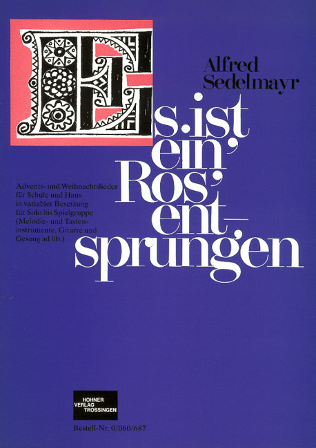 Es ist ein Ros entsprungen  für Melodieinstrument  und Klavier  