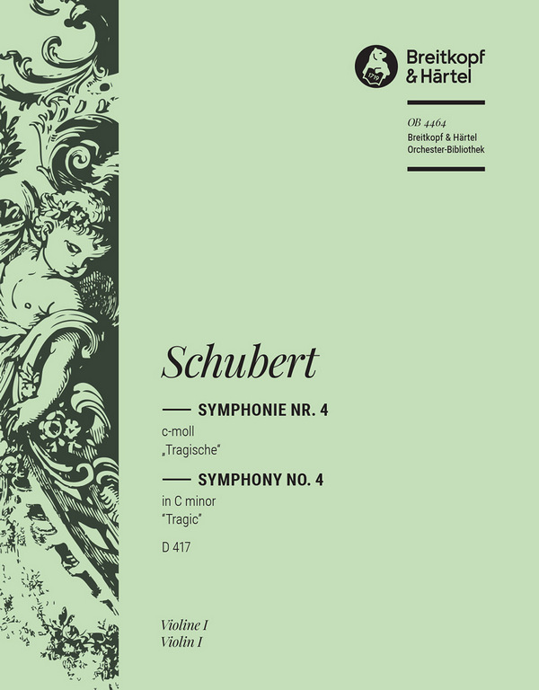 Sinfonie c-Moll Nr.4 D417&nbsp;&nbsp;für Orchester&nbsp;&nbsp;Violine 1