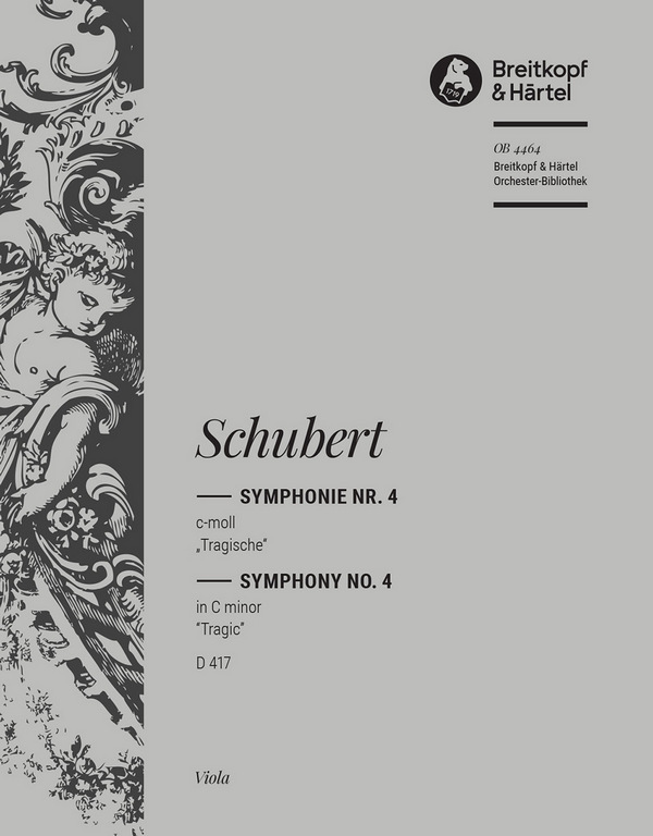 Sinfonie c-Moll Nr.4 D417&nbsp;&nbsp;für Orchester&nbsp;&nbsp;Viola