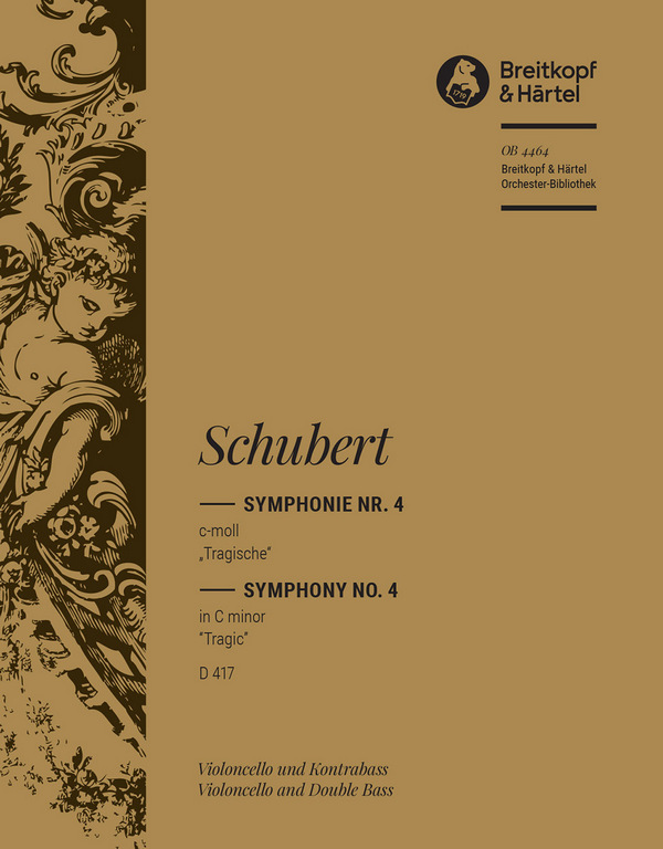 Sinfonie c-Moll Nr.4 D417&nbsp;&nbsp;für Orchester&nbsp;&nbsp;Violoncello / Kontrabass