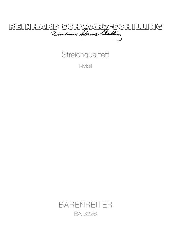 Streichquartett f-moll (1932)    Stimmen