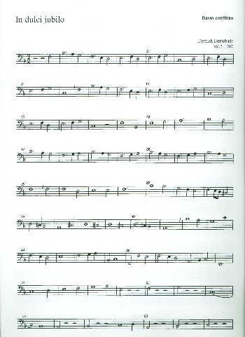 In dulci jubilo BuxWV52 für&nbsp;&nbsp;3 Singstimmen (SAB), 2 Violinen&nbsp;&nbsp;und Bc,  Bc-Stimme