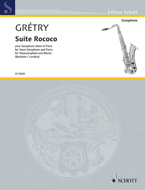 SUITE ROCOCO POUR VIOLONCELLE ET  ORCHESTRE  EDITION VIOLONCELLE/PIANO