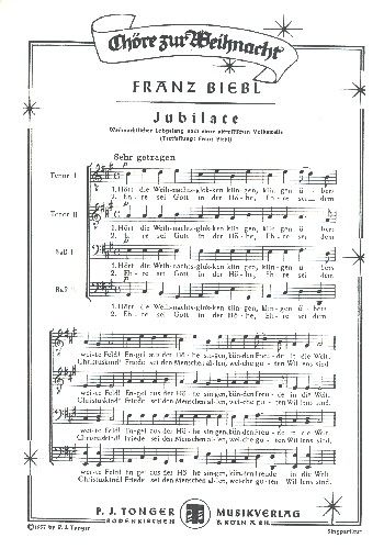 Jubilate  für Männerchor a cappella  Partitur