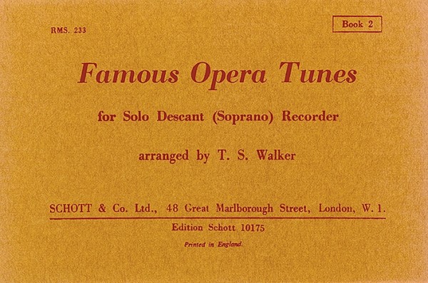 Famous Opera Tunes vol.2&nbsp;&nbsp;for soprano recorder&nbsp;&nbsp;