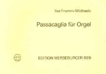 Passacaglia&nbsp;&nbsp;für Orgel&nbsp;&nbsp;