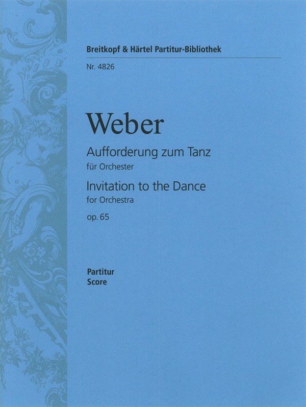 Aufforderung zum Tanz op.65  für Orchester  Partitur