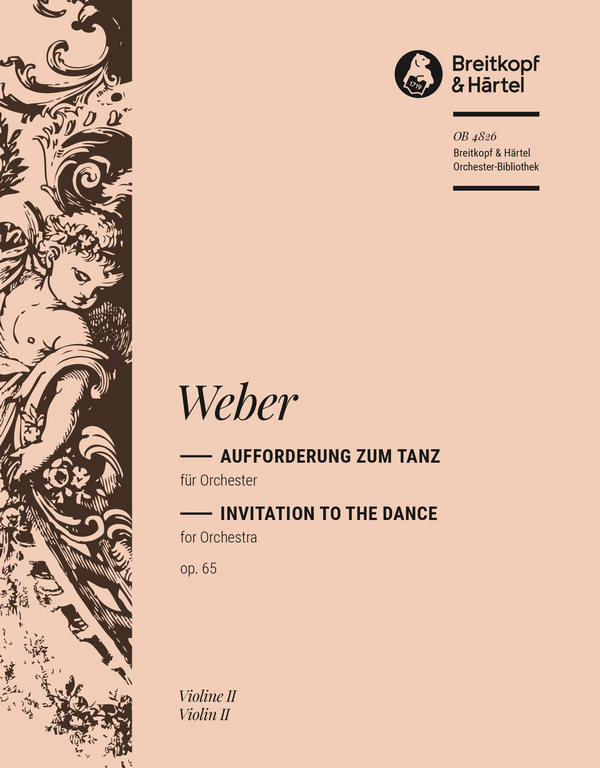 Aufforderung zum Tanz op.65  für Orchester  Violine 2