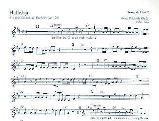 Halleluja aus Messias&nbsp;&nbsp;&nbsp;&nbsp;Trompete 2