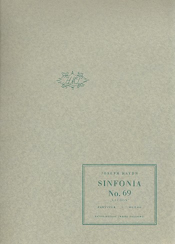 Sinfonie C-Dur Nr.69 HOB.I:69&nbsp;&nbsp;für Orchester&nbsp;&nbsp;Partitur