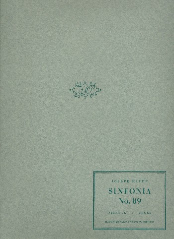 Sinfonie F-Dur Nr.89 Hob.I:89&nbsp;&nbsp;für Orchester&nbsp;&nbsp;Partitur