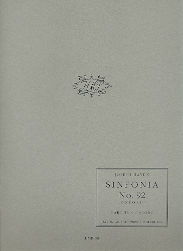 Sinfonie G-Dur Nr.92 Hob.I:92&nbsp;&nbsp;für Orchester&nbsp;&nbsp;Partitur