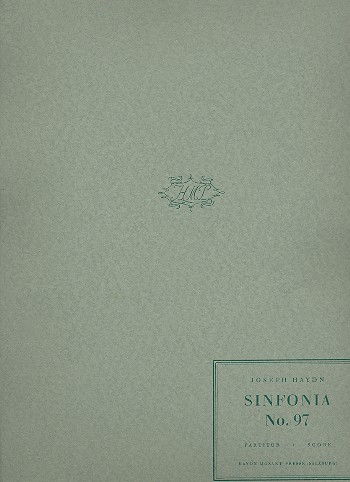 Sinfonie C-Dur Nr.97 Hob.I:97&nbsp;&nbsp;für Orchester&nbsp;&nbsp;Partitur