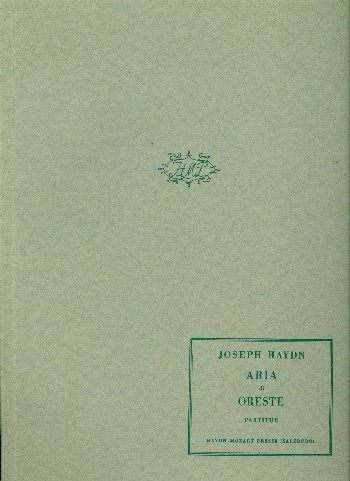 Aria di oreste 4 Arien für  Tenor und Orchester  Partitur (it)